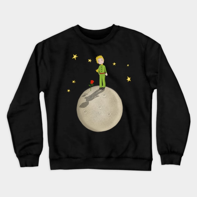 The Little Prince Crewneck Sweatshirt by valentinahramov